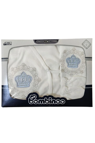 BABY KİDS COLORS Nakışlı taşlı 5'li set Kutulu Hediyelik - 3