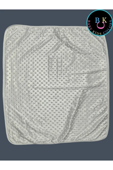 BABY KİDS COLORS Nohut battaniye bebek battaniyesi çift katlı welsoft&nohut - 3