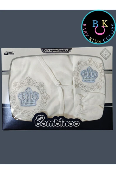 BABY KİDS COLORS Nakışlı taşlı 5'li set Kutulu Hediyelik - 2