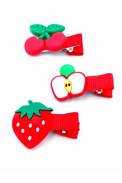 3 lü Figürlü Renkli Lüks Maşalı Toka ürün görseli 1