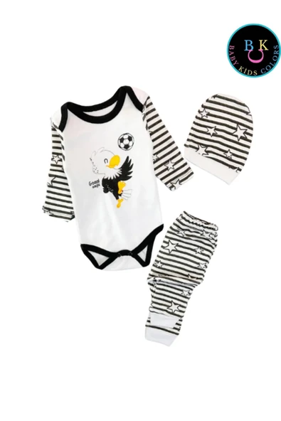 BABY KİDS COLORS 3'lü Taraftar Zıbın Takımı - 1