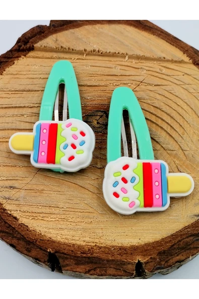 2 li Figürlü Renkli Lüks Çıt Çıt Toka ürün görseli