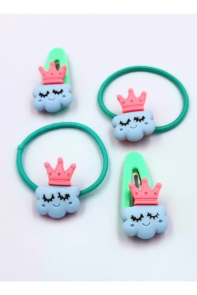 4 Lü Figürlü Renkli Lüks Çıt Çıt Toka ürün görseli