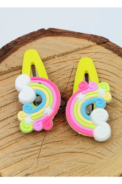 2 li Figürlü Renkli Lüks Çıt Çıt Toka ürün görseli