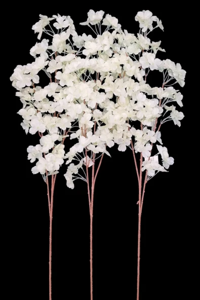 YASİMA 3 Adet Bahar Dalı Japon Kiraz Çiçeği Dekoratif BAHÇE NİŞAN DÜĞÜN DEKOR ürün görseli