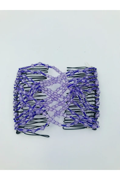 Renkli Boncuklu Esnek Geçirmeli Abiyelik Saç Süsü