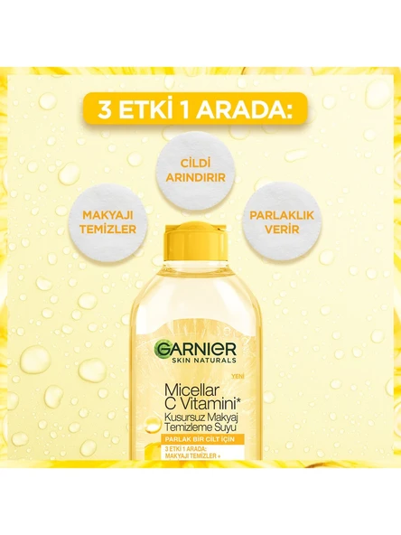 Garnier Micellar C Vitamini Kusursuz Makyaj Temizleme Suyu 400ML - 2