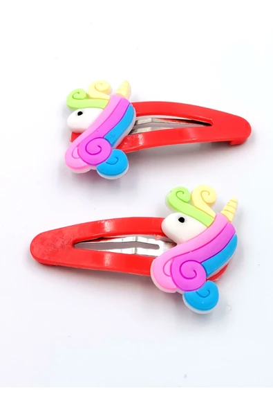 2 li Figürlü Renkli Lüks Çıt Çıt Toka ürün görseli