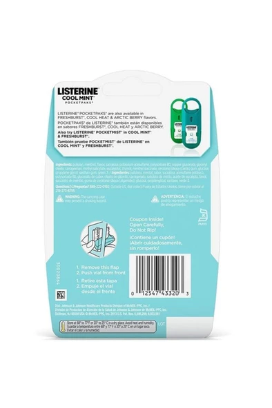 Listerine  Cool Mint Nefes Tazeleyici Strip 72li Paket - 2