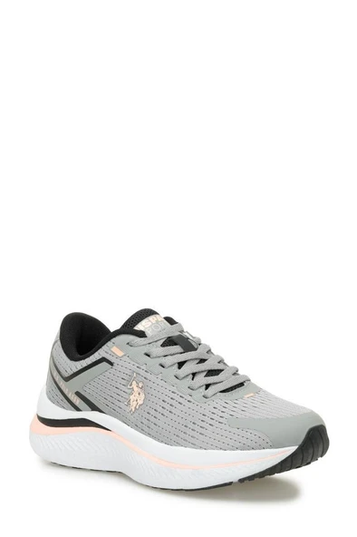 U.S. Polo Assn. GENESIS WMN 5FX 101938170 Kadın Spor Ayakkabı Gri Pembe - Resim 2