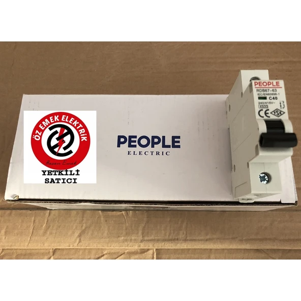 PEOPLE ELK. 4,5KA 1.SINIF W OTOMAT SİGORTA 1X40A - 6