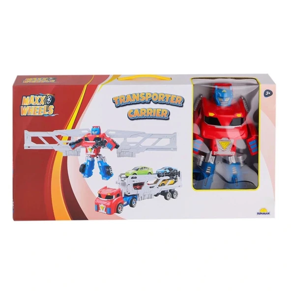 Nessiworld 4538 Maxx Wheels Transporter Taşıyıcı Dönüşebilen Transformer -Sunman - 3