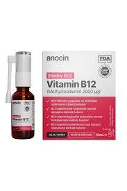 Anocin Methyl Cobalamin B12 Sprey 1000 mcg 2000 Ug 10 ml