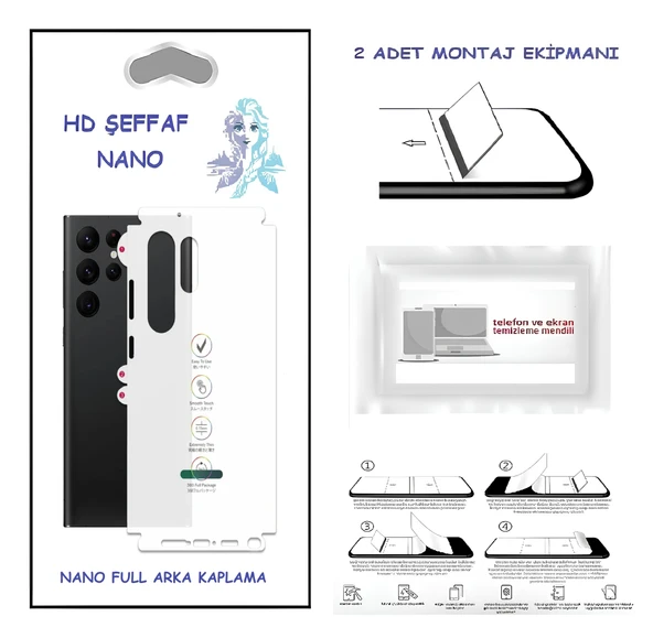 Samsung Galaxy ULTRA  - Nano Full Arka Kaplama Ultra İNCE Esnek Hd Şeffaf ürün görseli 1