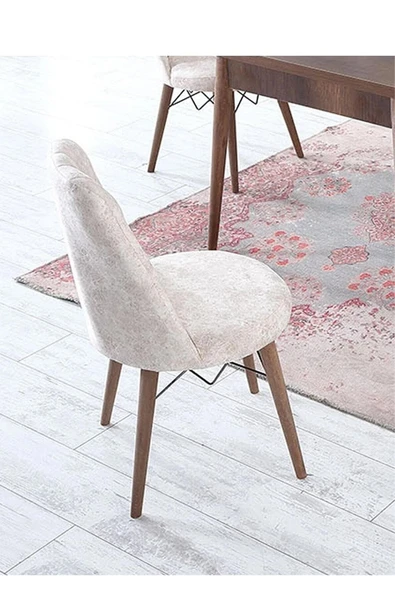 Morkese 80X130(Kapalı) 80X170(Açık) Yemek Odası Takımı Mutfak Masası Takımı Yemek Masası 6 Kişilik - 2