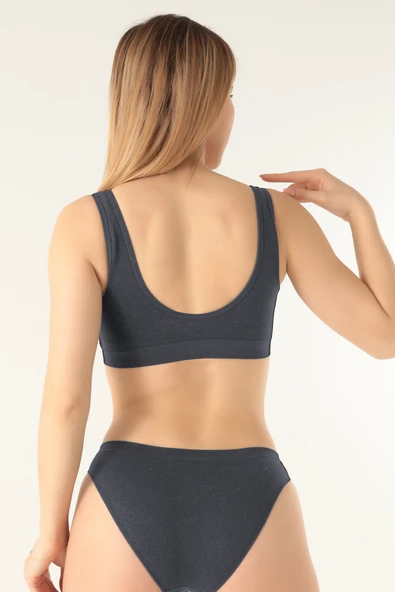 DoReMi Seamless Kalın Askılı Büstiyer Crop Top - 4