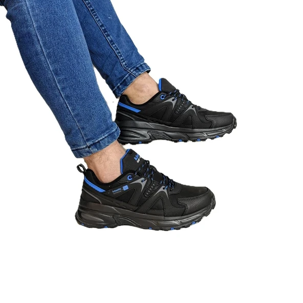 Kinetix Harles Pu Siyah Fuspetli Hafif Rahat Koşu Spor Ayakkabı ürün görseli 1