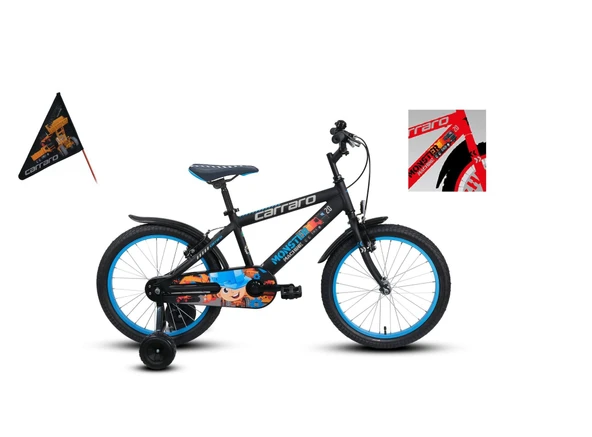 CARRARO MONSTER ERKEK ÇOCUK BİSİKLETİ 310H V 20 JANT KIRMIZI GRİ SİYAH