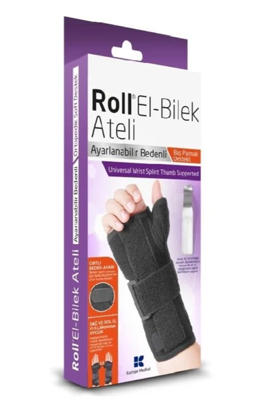 Roll Universal Başparmak Destekli El Bilek Ateli