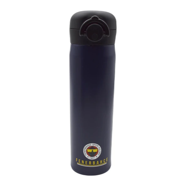Fenerbahçe Lisanslı Logo Baskılı Kilitli Çelik Termos Matara 400 Ml (555273) - 2