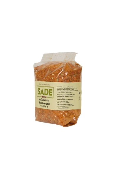 Sade Organik Sade Gurme Sebzeli Ev Tarhanası