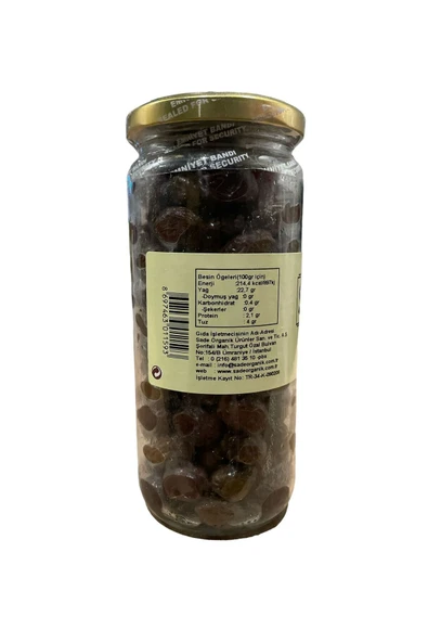 Sade Organik Siyah Zeytin 310 GR - 2