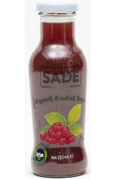 Sade Organik Kızılcık Suyu 250 Ml - 2