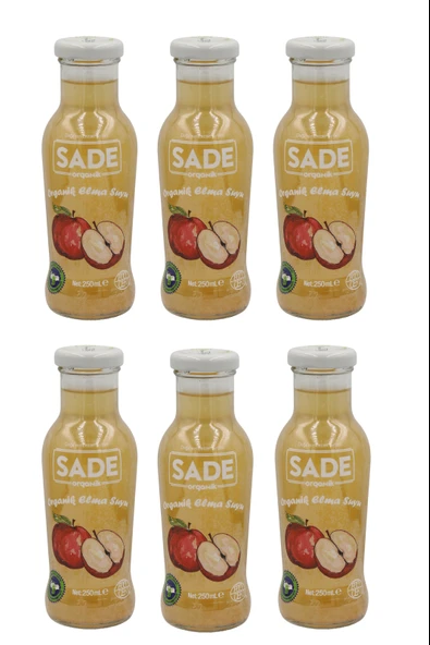 Sade Organik Elma Suyu 250ml 6'lı - 3