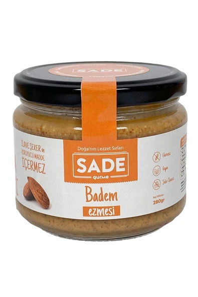 Sade Gurme % 100 Badem Ezmesi Sade 280g - 2