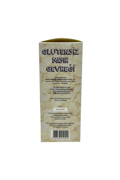 Sade Gurme Glutensiz Mısır Gevreği 250 Gr. - 3