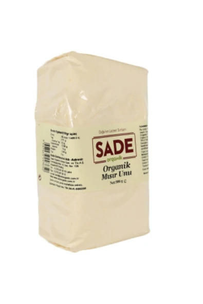 Sade Organik Organik Mısır Unu 500 Gr - 4