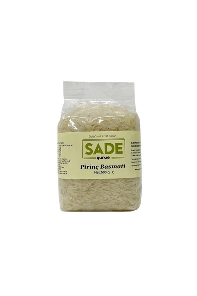 Sade Gurme Basmati Pirinç 500 Gr