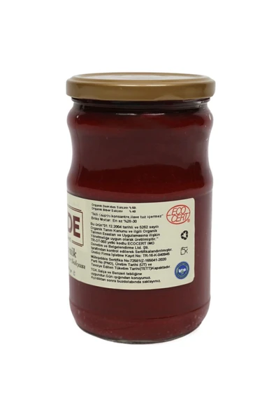 Sade Organik Domates ve Biber Karışık Salça 650 gr - 2