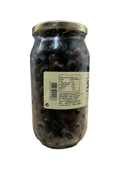 Sade Organik Siyah Zeytin Güneşte Kurutma 650 GR - 2