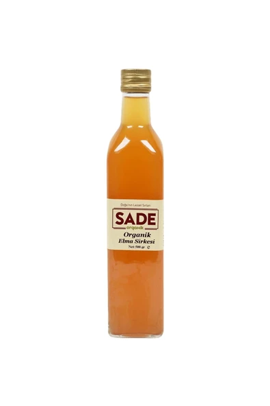 Sade Organik Elma Sirkesi 500 Ml - 2