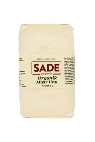 Sade Organik Organik Mısır Unu 500 Gr - 2