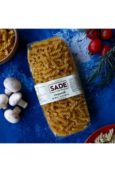 Sade Organik Organik Burgu Makarna 500 gr 5'li - 2