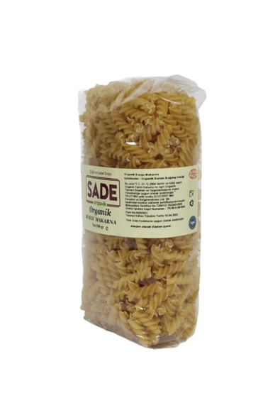 Sade Organik Burgu Makarna 500 Gr - 2