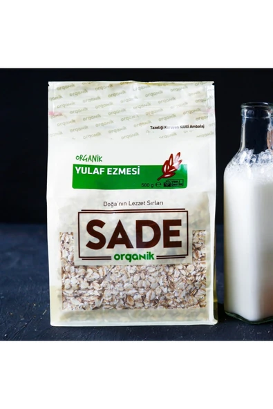 Sade Organik Yulaf Ezmesi 5'li Paket 500 GR - 2