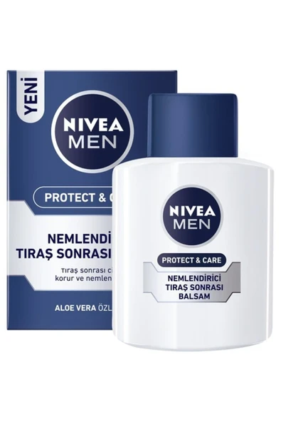 NIVEA MEN Erkek Tıraş Sonrası Balsam 100ml Protect&Care, Onarıcı, Yenileyici, Tahriş Önleyici, E Vitamini - 4