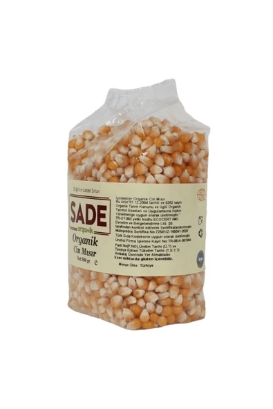 Sade Organik Cin Mısır 500gr 2'li Paket (2 X 500 GR.) - 3