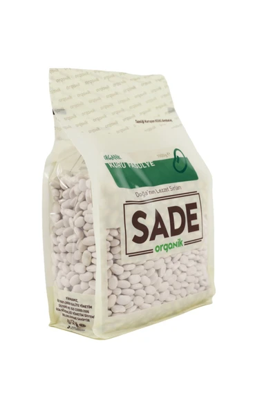 Sade Organik Kuru Fasulye 1000 gr 2 Li Paket - 4