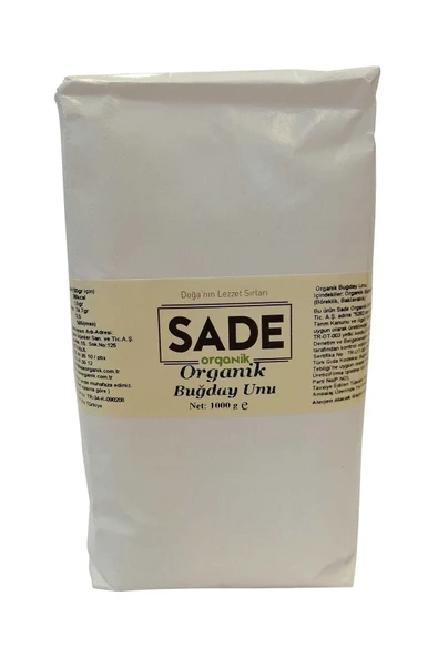 Sade Organik Beyaz Un 1000 gr