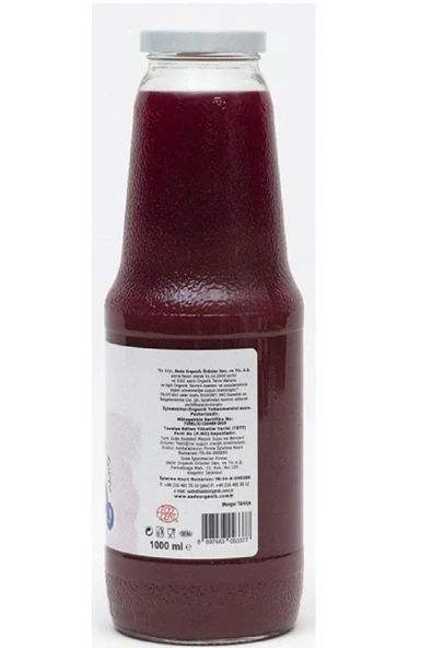 Sade Organik Yaban Mersini Suyu 1000 Ml - 3
