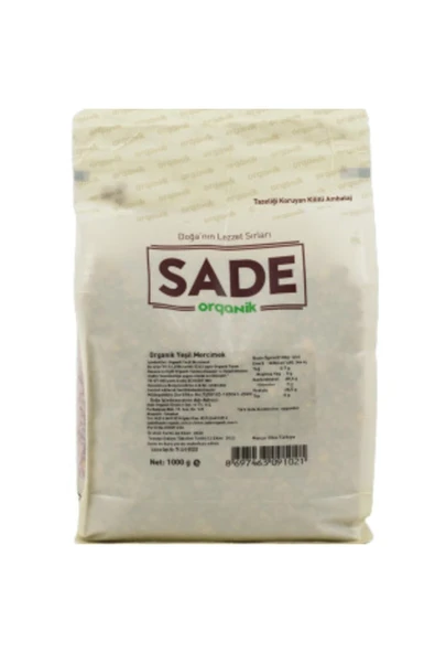 Sade Organik Yeşil Mercimek 1 kg - 2