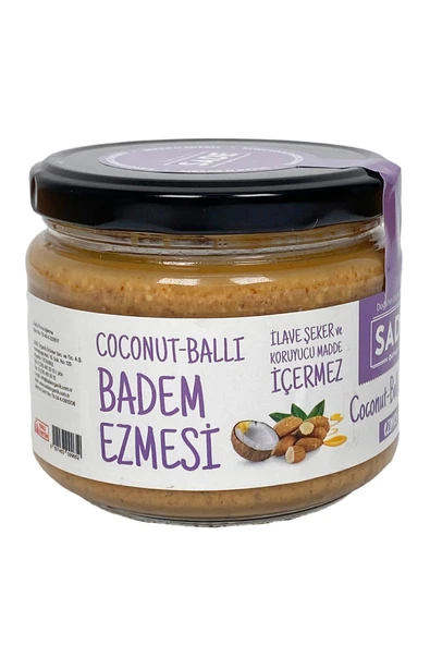 Sade Gurme Coconut & Ham Ballı Badem Ezmesi 280g - 3