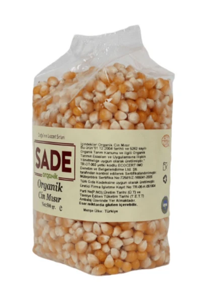 Sade Organik Cin Mısır 500 gr - 2