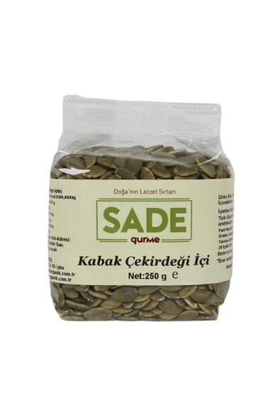 Sade Gurme SADE KABAK ÇEKİRDEĞİ İÇİ 250 GR 2 Lİ PAKET - 2