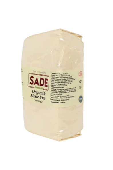 Sade Organik Organik Mısır Unu 500 Gr - 3