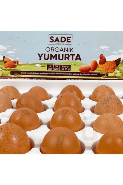 Sade Organik 30'lu Yumurta - 3